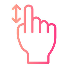 scrolling gradient icon