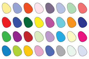 Easter Egg Color Background