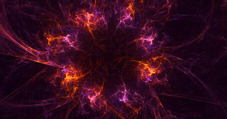 3D rendering abstract circle light background