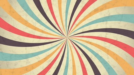 Classic vintage spiral rays background