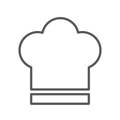Chef bakery cap icon with line style