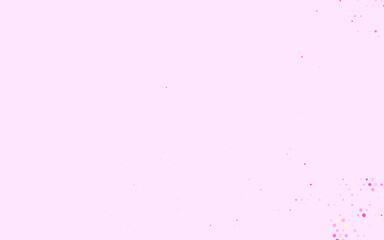 Light Pink, Yellow vector Blurred bubbles on abstract background with colorful gradient.