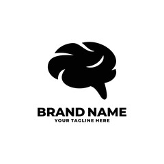 Brain logo design vector illustration