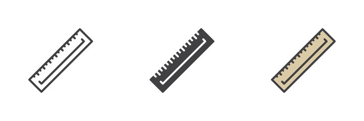 Fototapeta premium Ruler tool icon