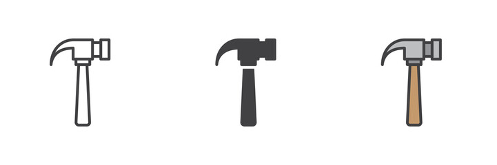 Hammer tool icon