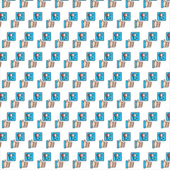 seamless pattern with icons