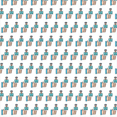 seamless pattern with people