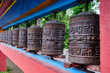 17 June 2022, Gangtok, Sikkim, Ranka (Lingdum or Pal Zurmang Kagyud), Golden Temple, Monastery in Gangtok, selective focus.
