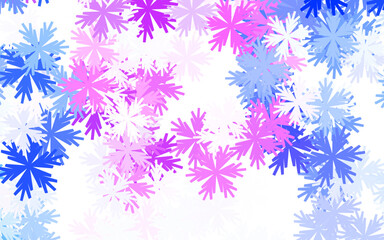Light Purple vector elegant template with flowers.