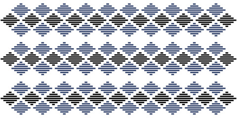 Pattern Ikat handwoven Textiles Thai Traditional Textiles.Vector Seamless Image