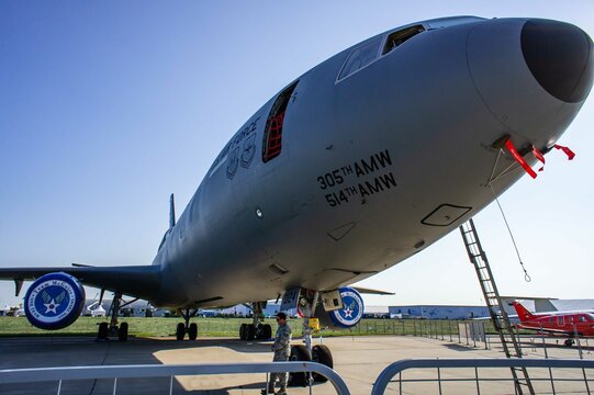 McDonnell Douglas KC-10 Extender - American tanker aircraft at MAKS-2011 static display. Close-up. Zhukovsky, Russia.  Zhukovsky, Russia August 16, 2011