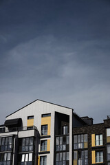 Modern apartment buildings