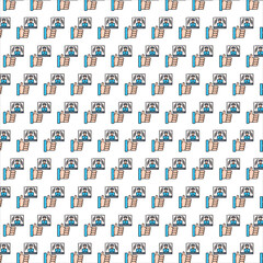 seamless pattern with hand drawn arrows