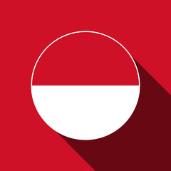 Country Monaco. Monaco flag. Vector illustration.