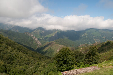 Fototapeta premium Paisaje desde el Puerto de Pajares