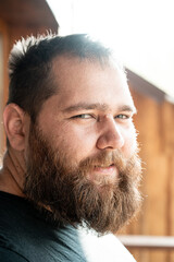 Fototapeta premium portrait of a bearded man