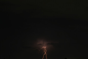 lightning in the sky