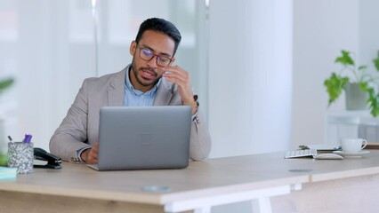 Frustrated, stressed and angry businessman throwing documents. Executive acting out and slamming his laptop after failing to complete a task. Tension and distress in a high pressure workplace - Powered by Adobe