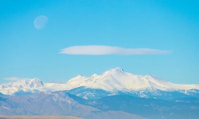 snow covered mountains