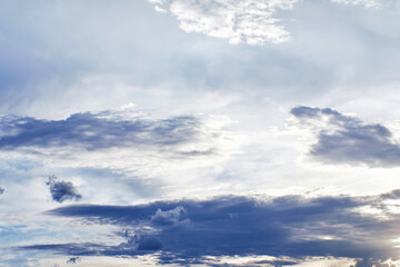 Beautiful sky with clouds background
