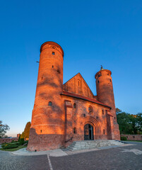 Church of Saint Rochas and John the Baptism, the place of Frederic Chopin`s baptism. Brochow, village in Masovia voivodeship, Poland.