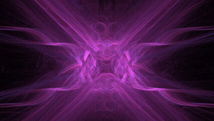 Sfondo nero con forma astratta rosa