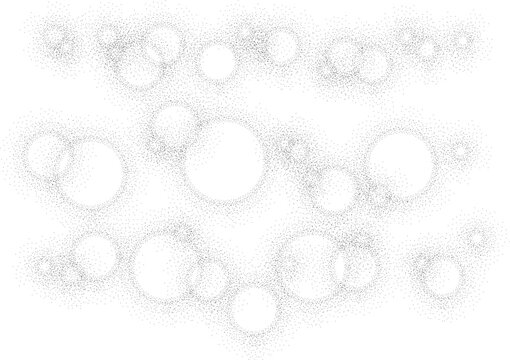 漫画素材 点描の円(ver8)