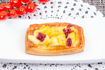 Tasty Dessert Fruit Tart Bread