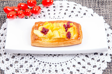 Tasty Dessert Fruit Tart Bread