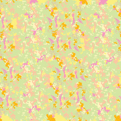 seamless plants pattern background with camouflage flowerfields , greeting card or fabric