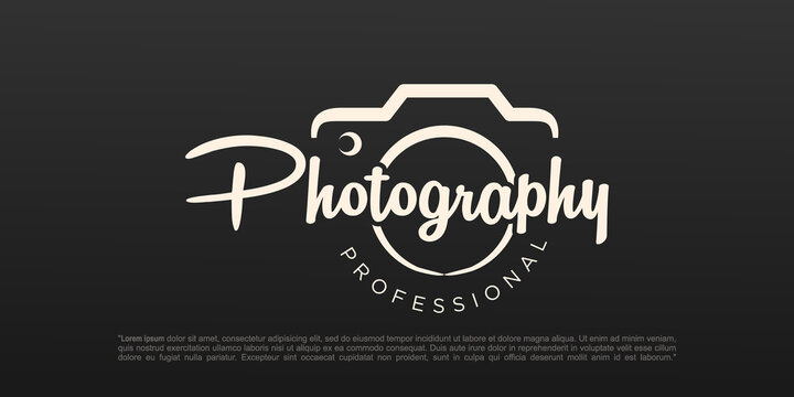 photography logo design vector template