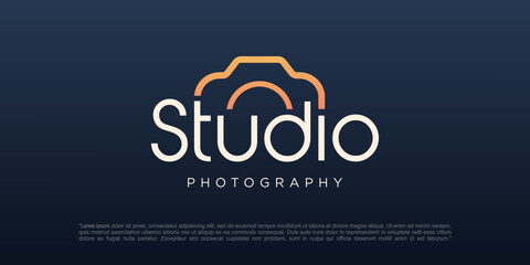 Studio photography logo icon vector template