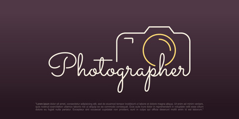 Studio Photography Logo design vector inspiration