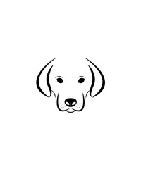 Dog in black nd white