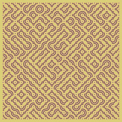 Color truchet tiling connections illustration