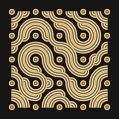 Color truchet tiling connections illustration