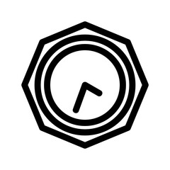 clock icon or logo isolated sign symbol vector illustration - high quality black style vector icons
