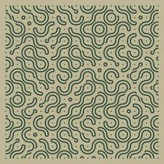 Color truchet tiling connections illustration