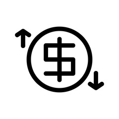 currency value icon or logo isolated sign symbol vector illustration - high quality black style vector icons
