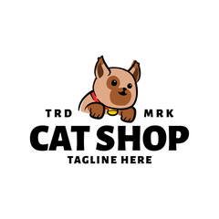 cute cat with cartoon style. good for pet shop or any business related to cat and pet.