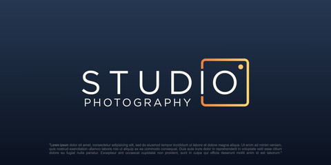 studio photography logo icon vector template