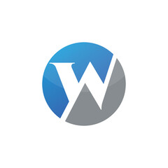 W Letter Corporate Concept Logo