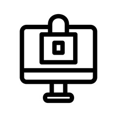 lock icon or logo isolated sign symbol vector illustration - high quality black style vector icons
