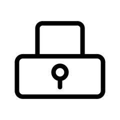 lock icon or logo isolated sign symbol vector illustration - high quality black style vector icons
