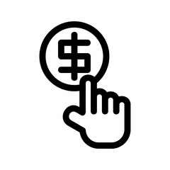 paying icon or logo isolated sign symbol vector illustration - high quality black style vector icons
