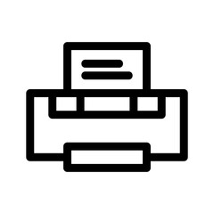 Fototapeta premium printer icon or logo isolated sign symbol vector illustration - high quality black style vector icons 