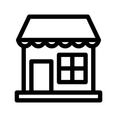 store icon or logo isolated sign symbol vector illustration - high quality black style vector icons
