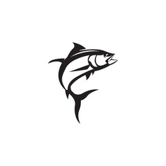 tuna fish icon logo vector design