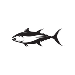 tuna fish icon logo vector design
