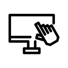 touch icon or logo isolated sign symbol vector illustration - high quality black style vector icons
